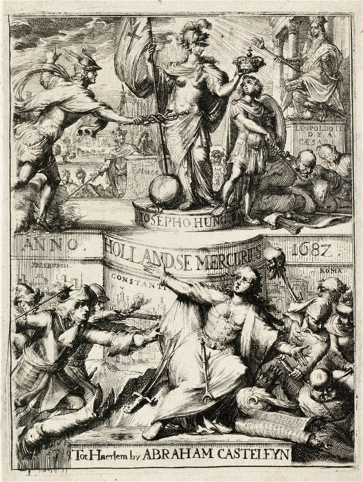 Titelpagina voor de Hollandsche Mercurius over het jaar 1687. NL-HlmNHA 53008744