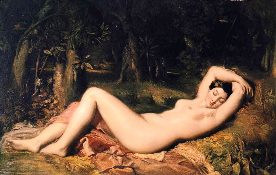 Théodore Chassériau - Bather Sleeping Near a Spring