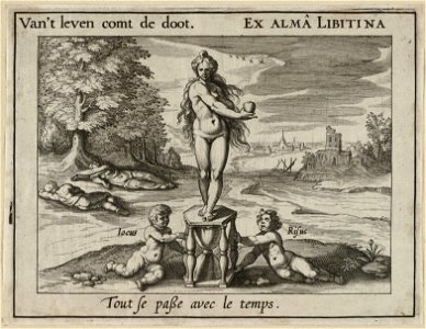 Van't leven comt de doot. Ex alma Libitina Tout de passe avec le temps. NL-HlmNHA 1477 53011491