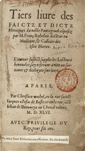 Tiers livre des faictz et -...-Rabelais François tp