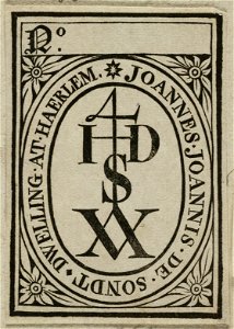 Vignet van Johannes Jansz. de Sondt. NL-HlmNHA 1477 53012739