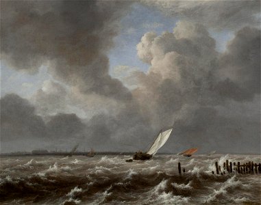 View of the Ij on a Stormy Day, circa 1660, by Jacob van Ruisdael (circa 1628-1682) - IMG 7384