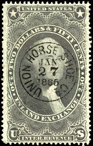 Washington revenue $2 50 1863 issue R84c