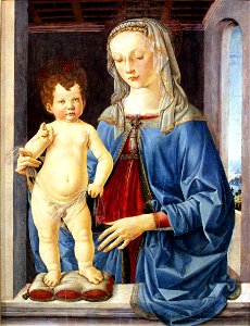 1475 Verrocchio Madonna mit Kind anagoria. Free illustration for personal and commercial use.