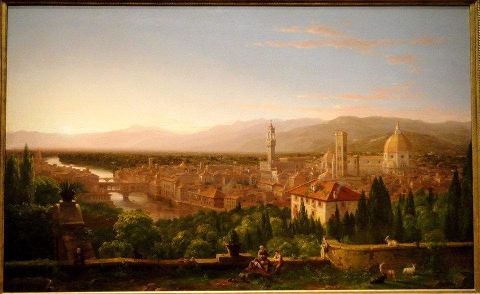 View of Florence, 1837, by Thomas Cole - Cleveland Museum of Art - DSC08917