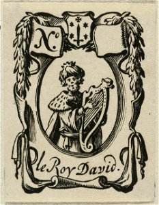 Vignet le Roy David, met stadswapen van Haarlem. NL-HlmNHA 1477 53012699