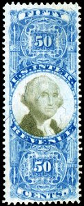 Washington revenue 50c 1871 issue R115