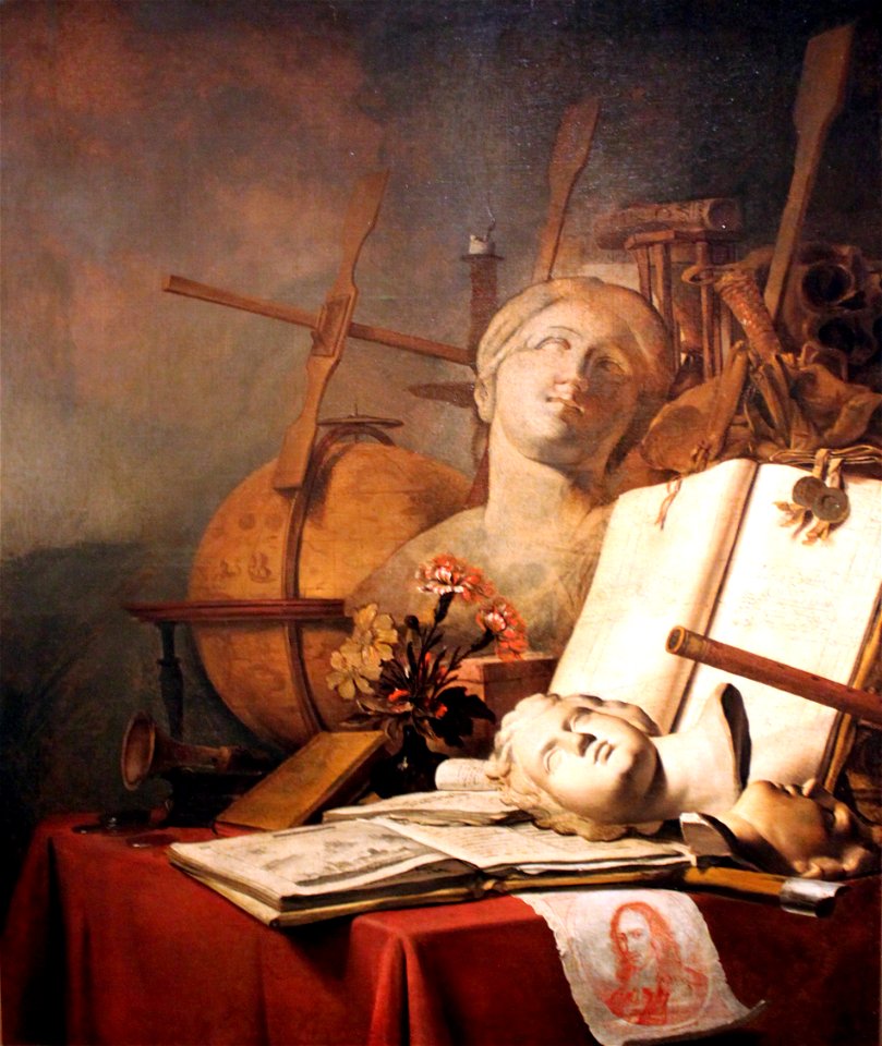 1676 de Valck Stilleben mit einem Jakobsstab anagoria