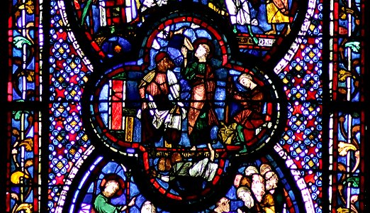 Vitrail Chartres-048 rectifié -croix 4