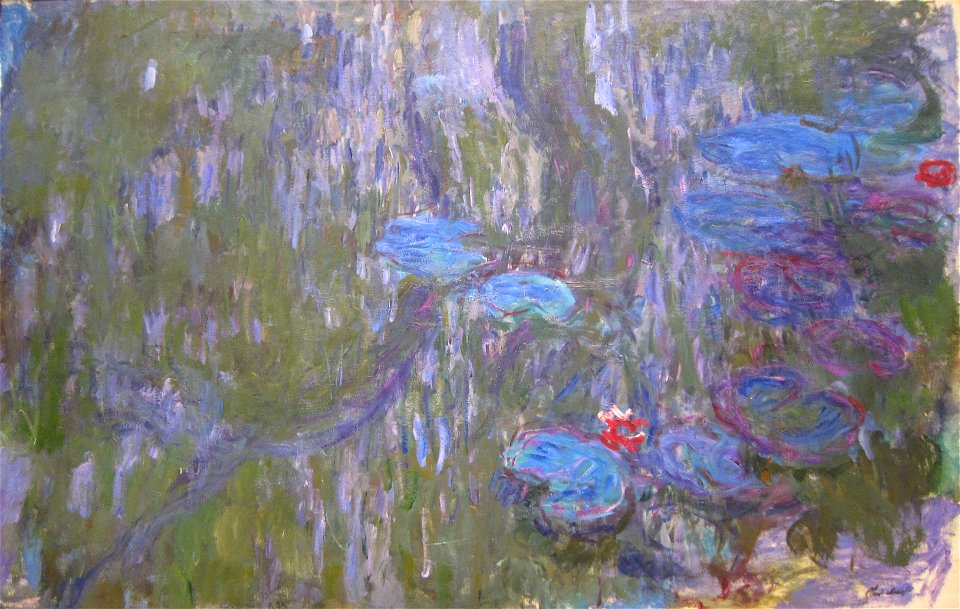 Water Lilies, Reflections of Weeping Willows by Claude Monet, c. 1916 ...