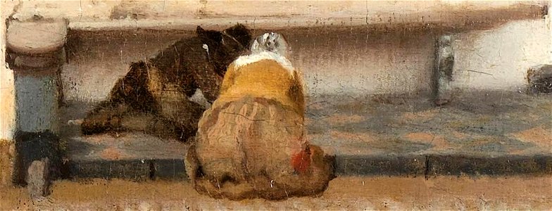 Vermeer La Ruelle detail enfants