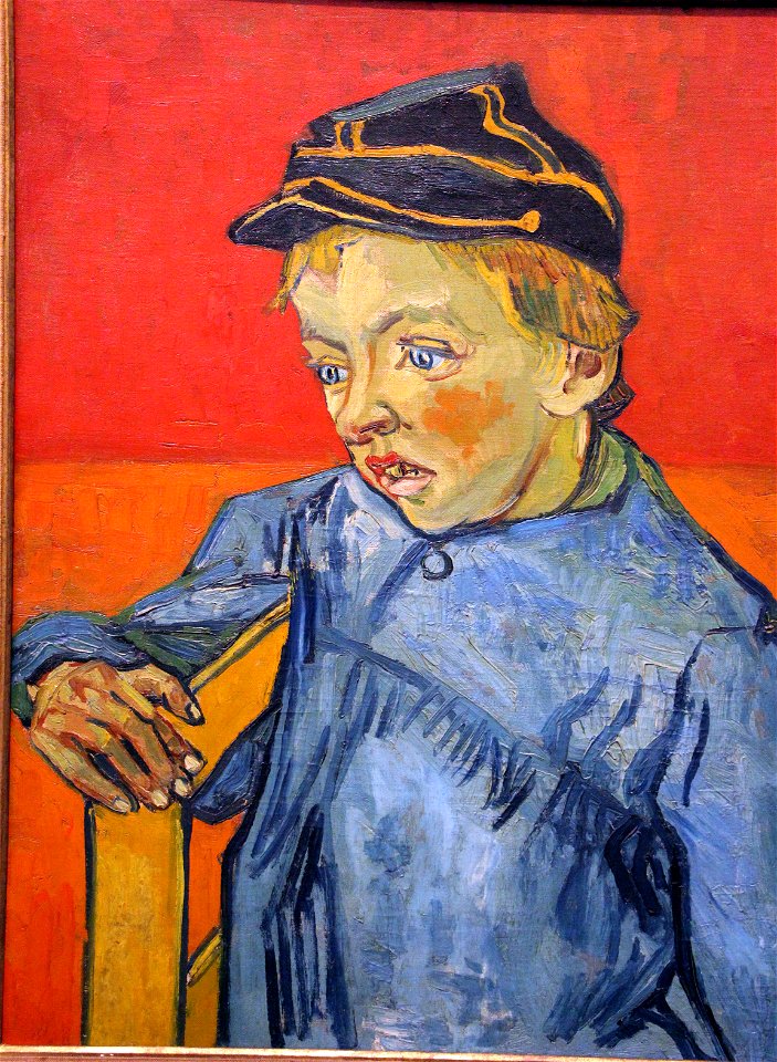 Vincent van gogh, lo scolaro (il figlio del postino - gamin au képi), 1888, 02