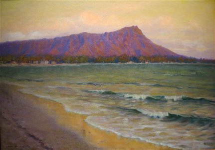 'Diamond Head and Waikiki Beach' by Lionel Walden, 1918, Hawaii State Art Museum