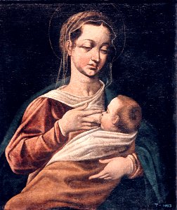 Virgen dando pecho al Niño - Juan de Peñalosa - MBACO