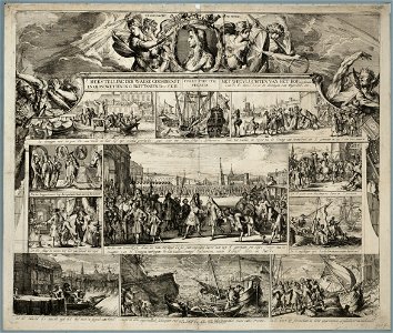 Vlucht van Jacobus II van Engelend, 1688-1689. NL-HlmNHA 53009117