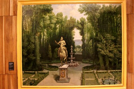 Vista de los jardines de la Casa de Campo