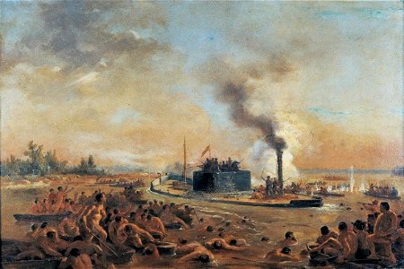 Victor Meirelles - Estudo para Passagem de Humaitá, 1868-70