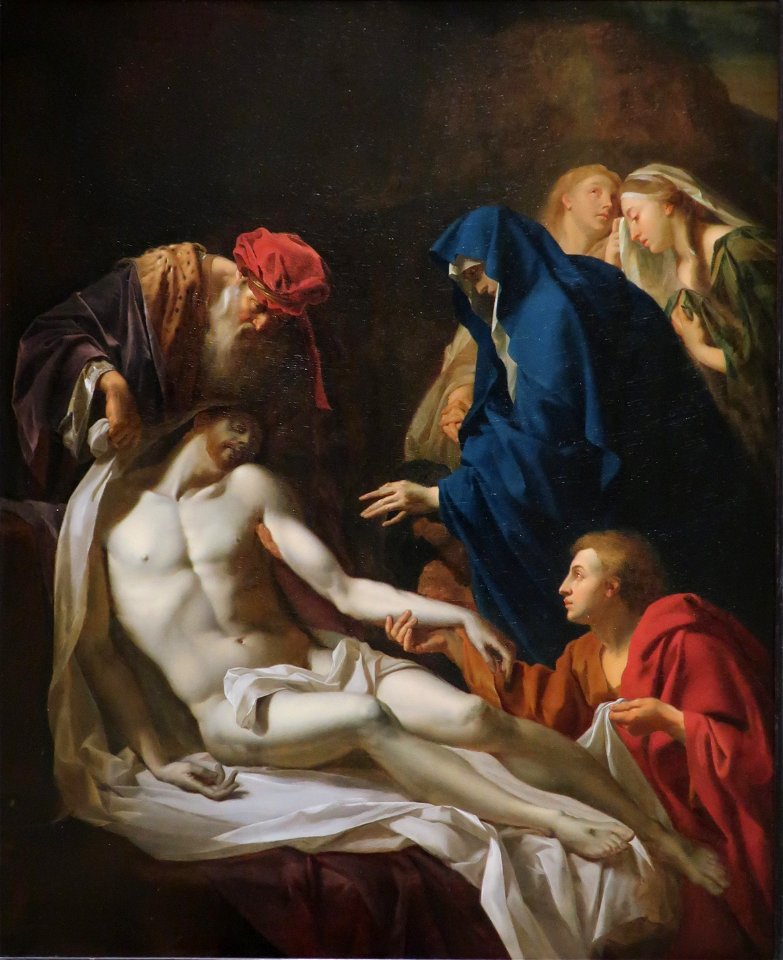 Lamentation by Adriaen Van Der Werff, 1685, oil on copper