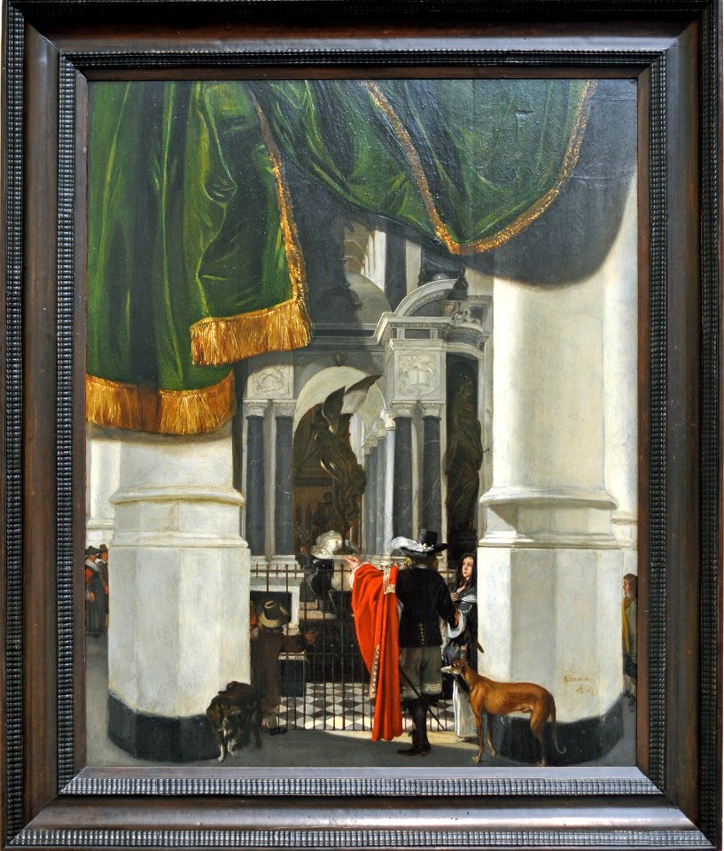 De Witte, Interior of the Niewe Kirke in Delft with the Tomb of William the Silent
