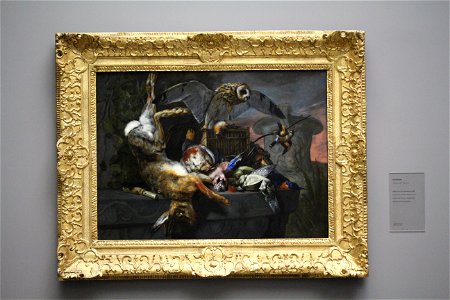 Wiki Loves Art - Gent - Museum voor Schone Kunsten - Stilleven met uil en jachtbuit (Q21674952)