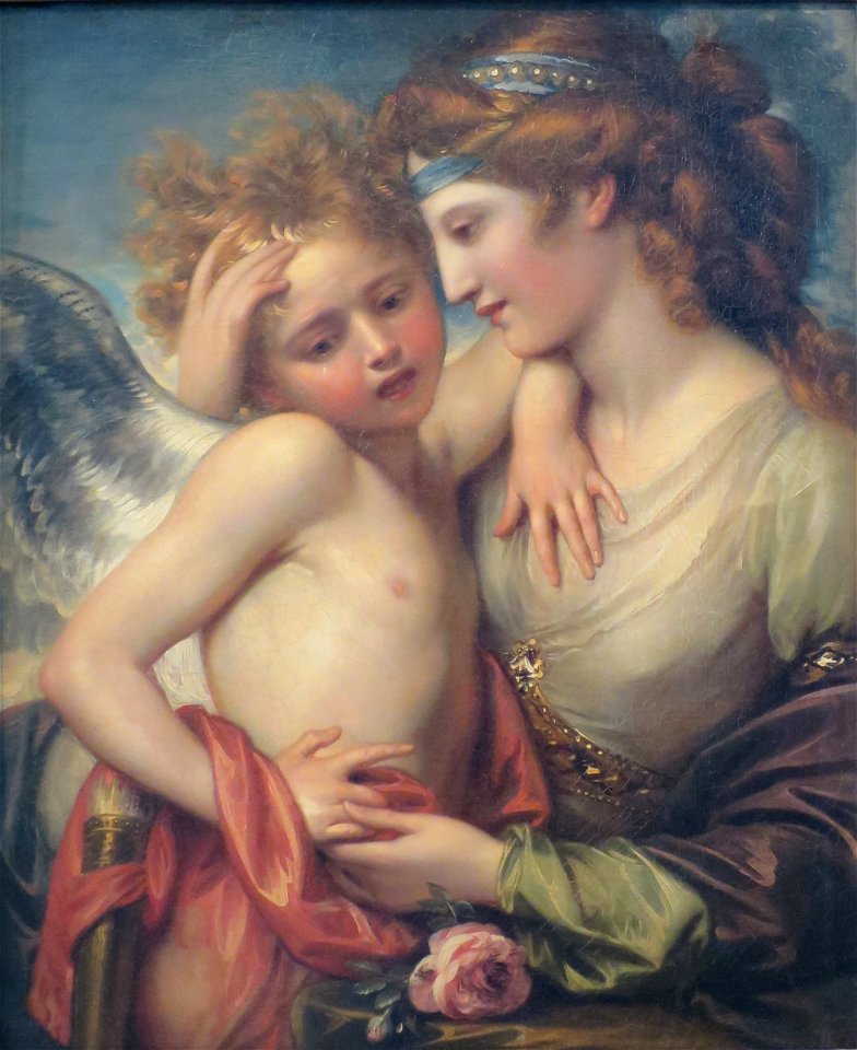 'Venus Consoling Cupid Stung by a Bee' by Benjamin West, probably 1787, Hermitage