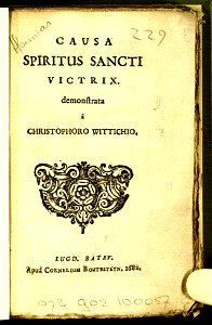 Wittichius - Causa Spiritus Sancti victrix - 1682 - Universiteitsbibliotheek VU XI.07072