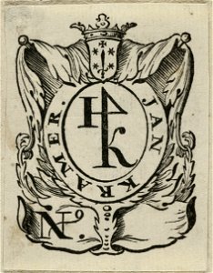 Vignet Jan Kramer, met sytadswapen van Haarlem en huismerk H4K óf H J K. NL-HlmNHA 1477 53012713