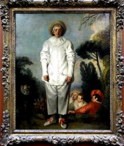 Watteau, pierrot, detto anche gilles, 1718-19 ca. 01