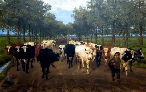 Xavier de Cock (1818-1896) De Meersstraat in Gent (1862) MSK Gent 20-8-2016 15-55-07