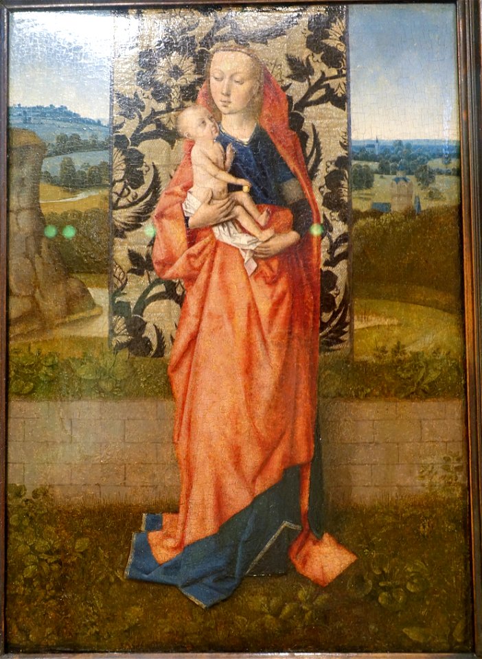 Virgin and Child, follower of Dieric Bouts, c. 1465, oil on wood - Museo Nacional Centro de Arte Reina Sofía - Madrid, Spain - DSC08545