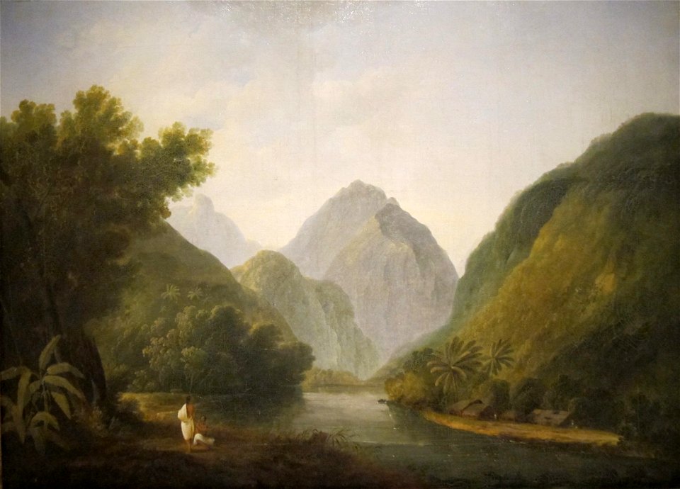 'View of Otapia Bay in Otaheite' by John Webber, Honolulu Museum of Art