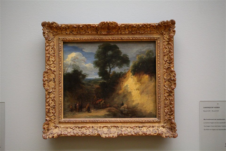 Wiki Loves Art - Gent - Museum voor Schone Kunsten - Het Zoniënwoud met marktkramers (Q21678744)