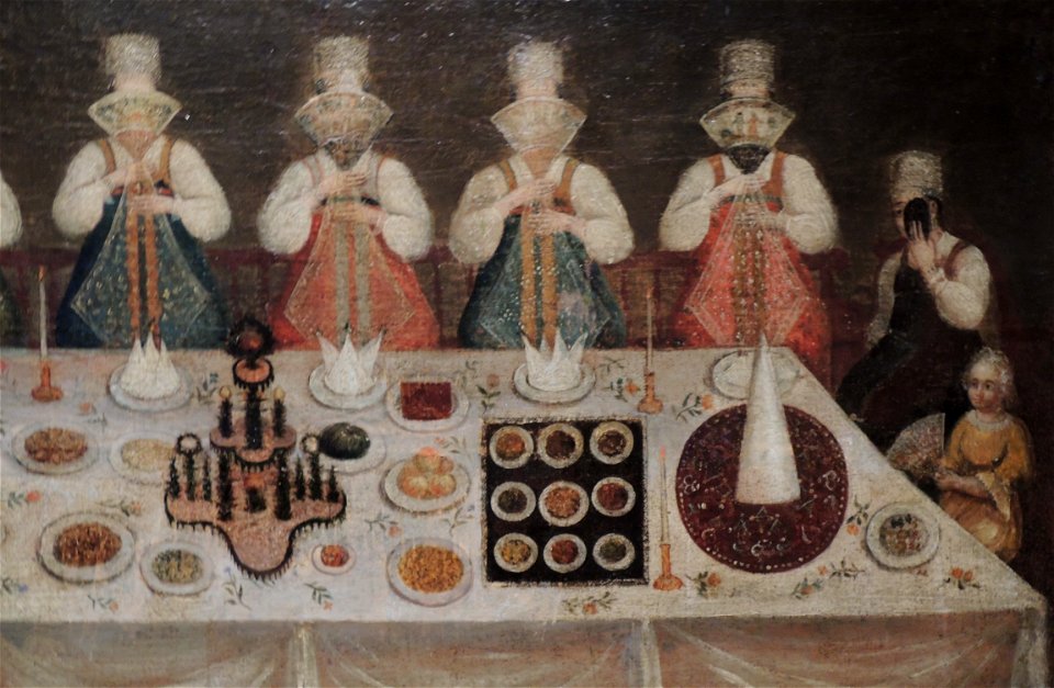 Wedding in Toropets (landlords coming to the peasants’ wedding) detail 01