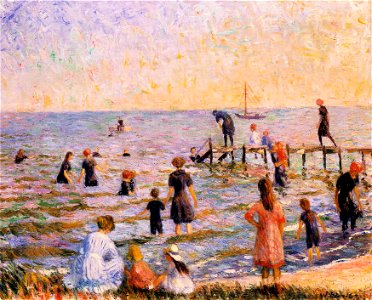 William Glackens - Bathing at Bellport, Long Island