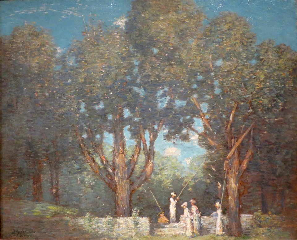 Julian Alden Weir - 'The Return of the Fishing Party', 1906, High Museum