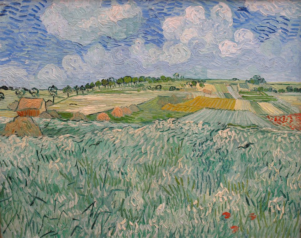 Vincent van Gogh Ebene bei Auvers 1890 Neue Pinakothek Munich