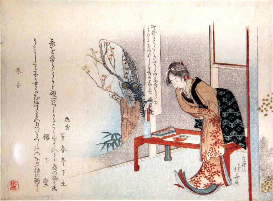 Woman near a painting table-IMG 9346