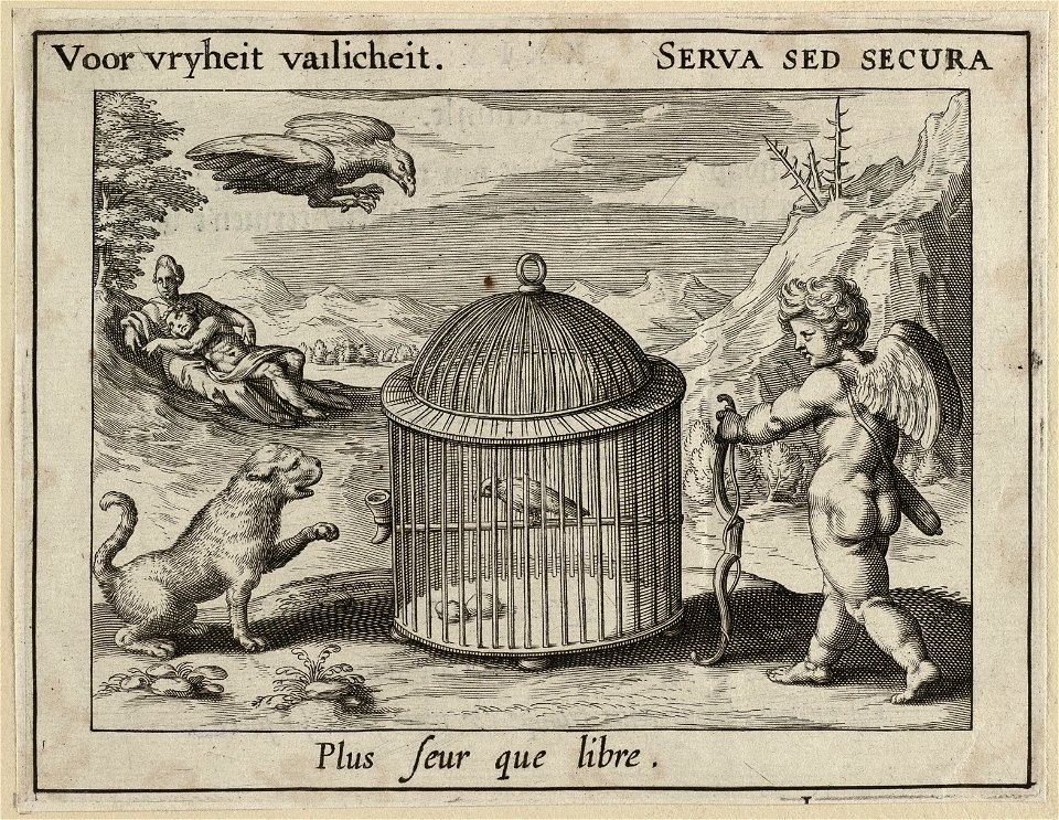 Voor vryheit vailicheit. Serva sed secura Plus seur que libre. NL-HlmNHA 1477 53011490