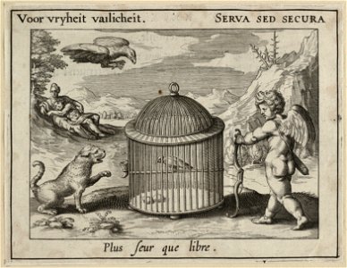 Voor vryheit vailicheit. Serva sed secura Plus seur que libre. NL-HlmNHA 1477 53011490
