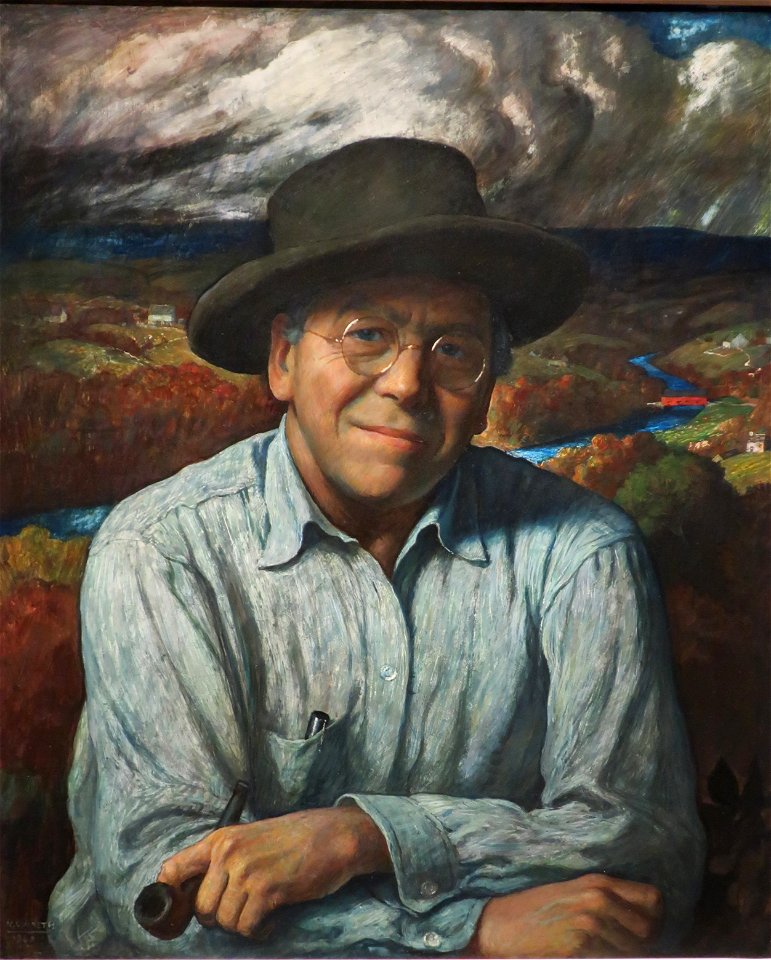 Self-portrait by N. C. Wyeth, 1940, National Academy of Design