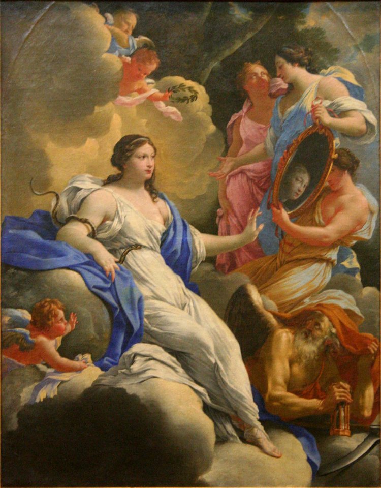 Vouet-Allégorie de la Prudence. Free illustration for personal and commercial use.
