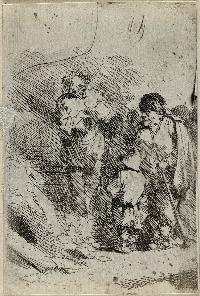 Zingende man met toehoorders, NL-HlmNHA 53010067