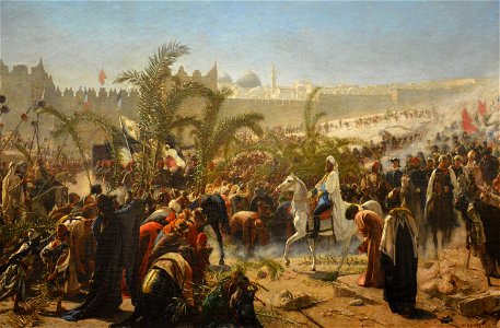 Wilhelm Gentz - 1876 - Crown Prince Friederich Wilhelm of Prussia enters Jerusalem in 1869