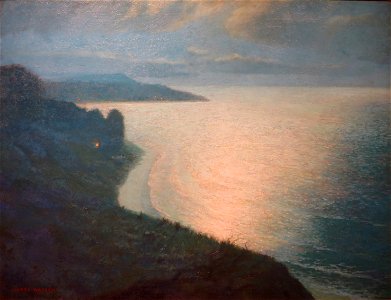 'Moonlight over Diamond Head' by Lionel Walden, 1923, oil on canvas, Hawaii State Art Museum
