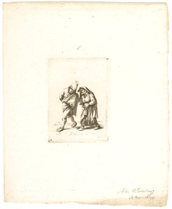 Wandelend boerenpaar. NL-HlmNHA 53007455
