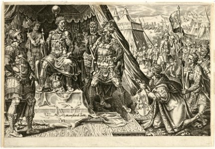 Willem II, hertog van Gelre, onderwerpt zich aan het gezag van Karel V, 1543. NL-HlmNHA 1477 53007833