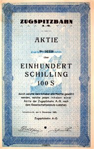 Zugspitzbahn AG 1925
