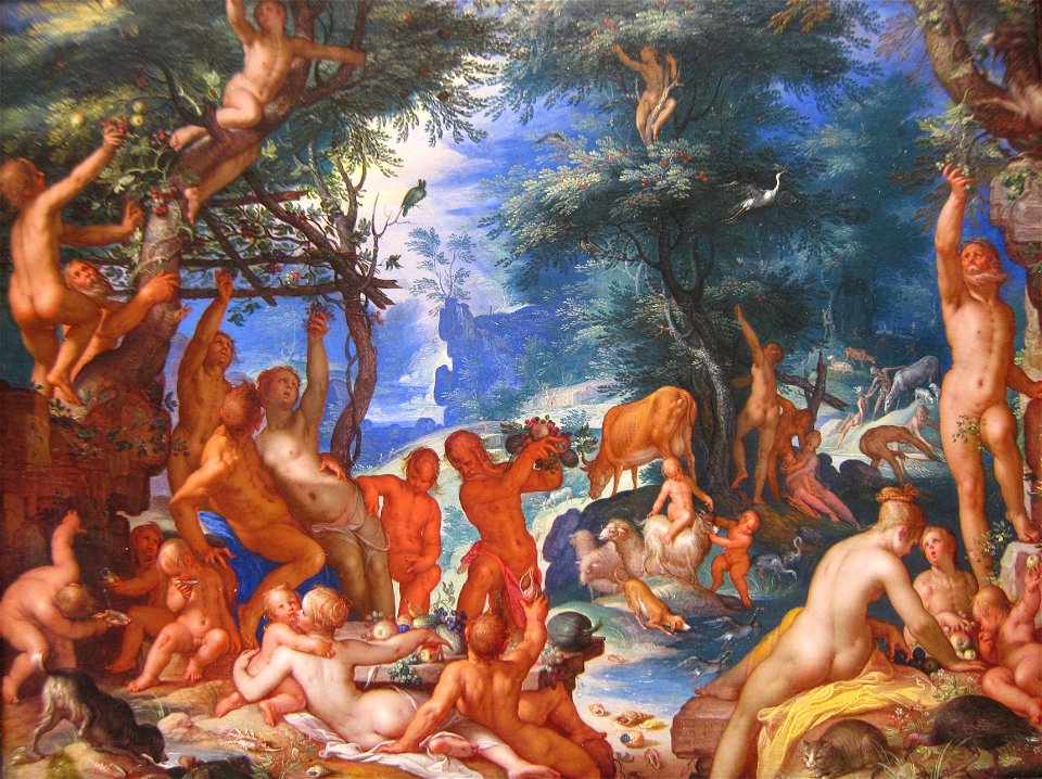 'The Golden Age', oil on copper painting by Joachim Wtewael, 1605, Metropolitan Museum of Art