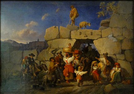 Weller, Theodor Leopold — Heimkehr italienischer Landleute — 1831