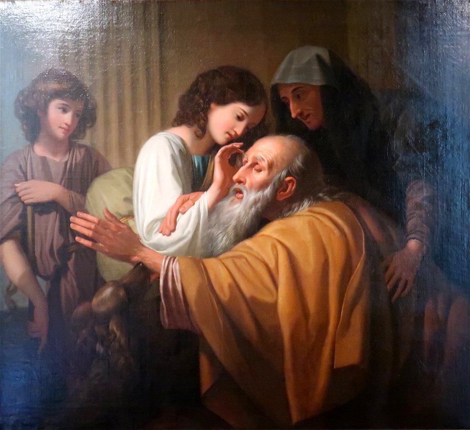 Tobias Curing His Father's Blindness by Benjamin West